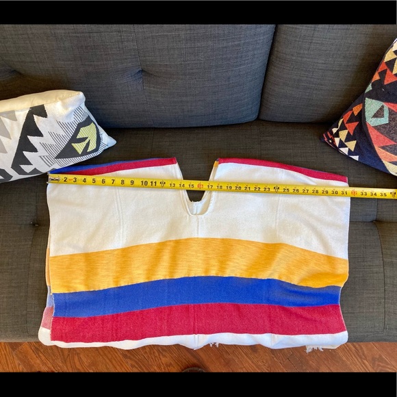 Vintage Striped Poncho - Picture 4 of 5